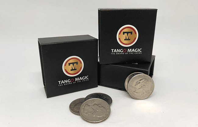 Perfect Shell Coin Set Quarter Dollar (Shell and 4 Coins D0200) by Tango Magic - Trick