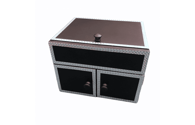 Drop Down Mirror Box (Small/Black) by Ickle Pickle  - Trick