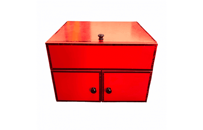 Drop Down Mirror Box (Large/Red) by Ickle Pickle - Trick