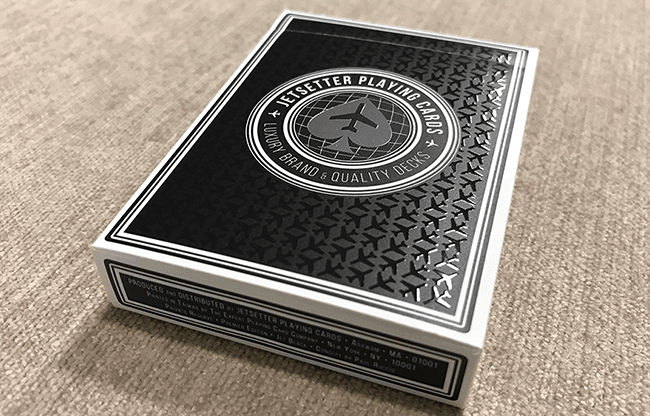 Premier Edition in Jet Black (Private Reserve) by Jetsetter Playing Cards