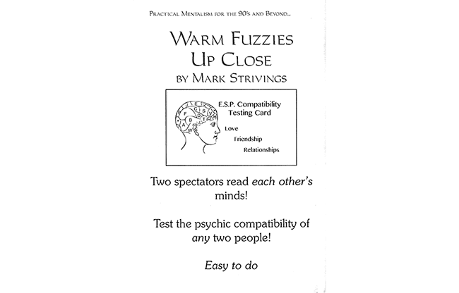 Warm Fuzzies Up Close by Mark Strivings - Trick