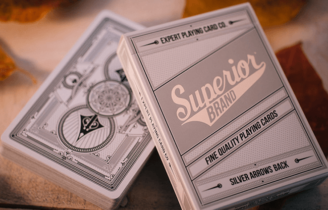 Superior Silver Arrow Playing Cards by Expert Playing Card Co