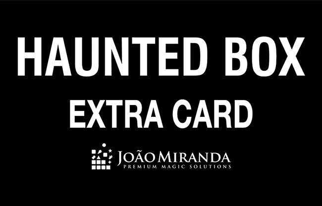 Haunted Box Extra Gimmicked Card (Blue) by João Miranda Magic - Trick
