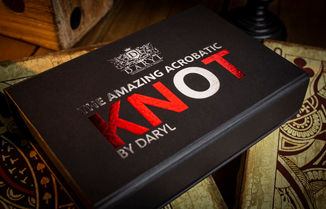 Amazing Acrobatic Knot with extra knot Red and White (Gimmicks and Online Instructions) by Daryl - Trick