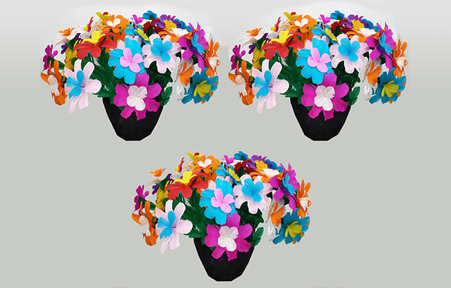 3 FLOWER POTS FROM FRAME by Tora Magic - Trick