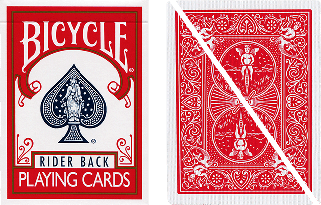 Split Pop Eyed Popper Deck Bicycle (Red)