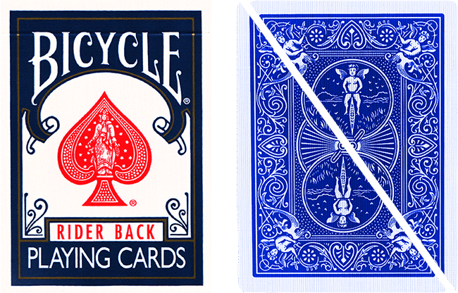 Split Pop Eyed Popper Deck Bicycle (Blue)