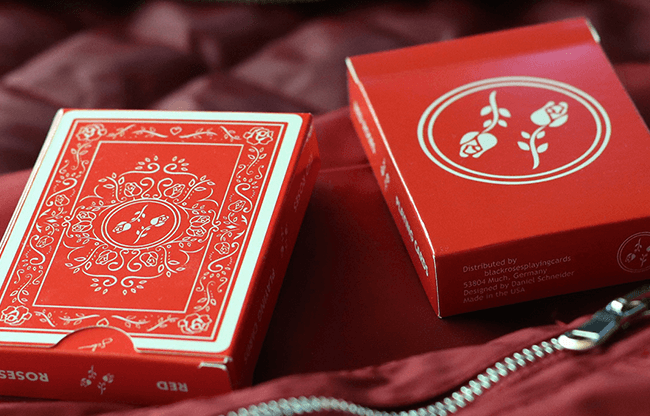 Red Roses Playing Cards by Daniel Schneider