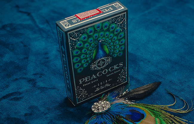 Limited Edition Peacocks Playing Cards by Rocsana Thompson