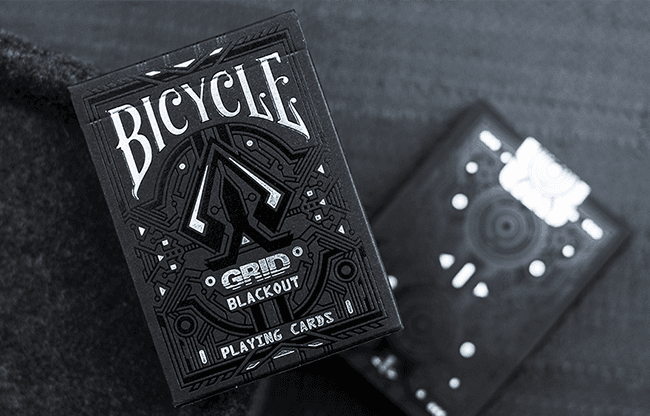 Limited Edition Bicycle Grid Blackout Playing Cards