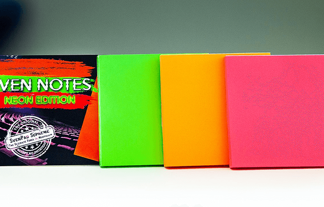 Sven Notes NEON EDITION (3 Neon Sticky Notes Style Pads) - Trick