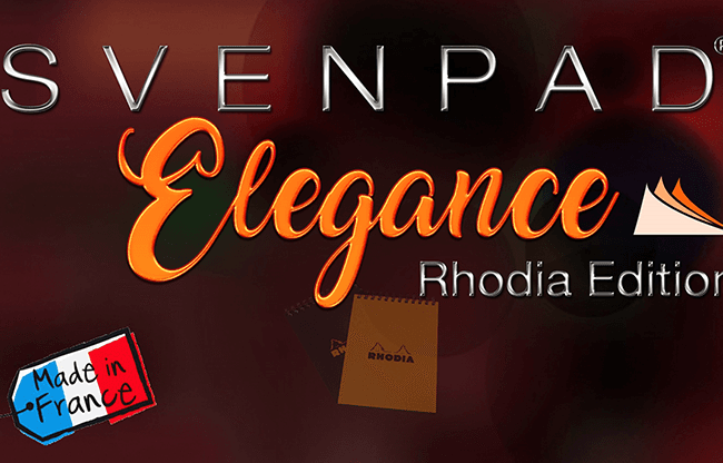 SvenPad® Elegance Rhodia® Edition (Single, Black Cover) - Trick