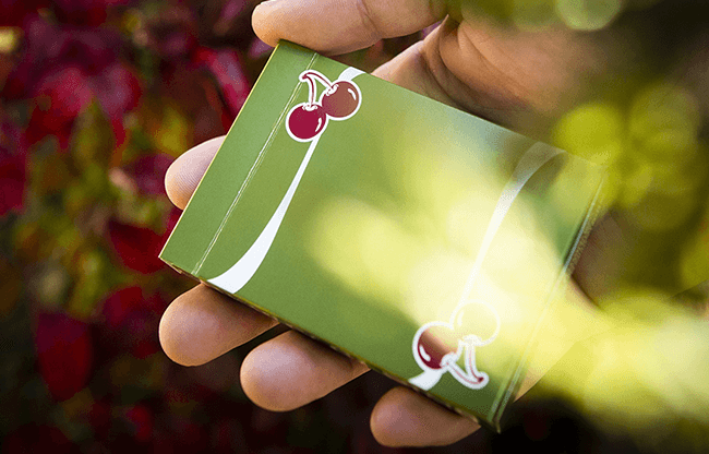 Cherry Casino (Sahara Green) Playing Cards by Pure Imagination Projects