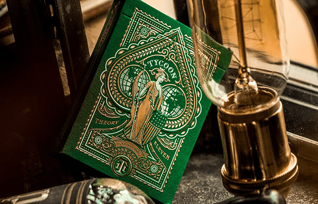 Limited Edition Green Tycoon Playing Cards by theory11