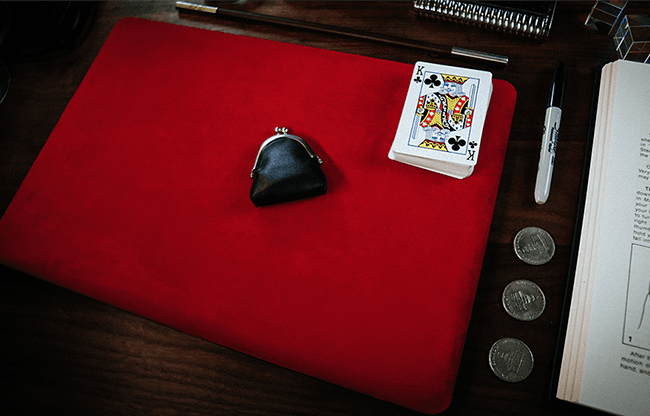 Suede Leather Medium Pad (Red) by TCC - Trick