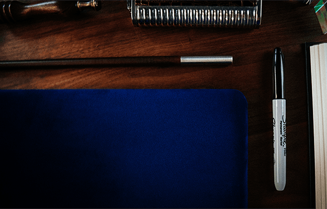 Suede Leather Medium Pad (Blue) by TCC - Trick