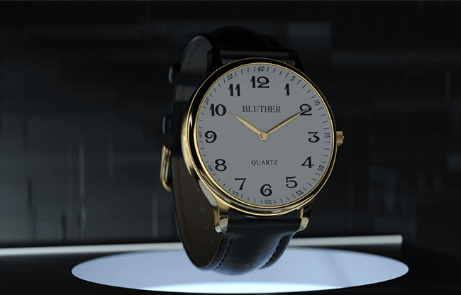 Infinity Watch V3 - Gold Case White Dial / STD Version (Gimmick and Online Instructions) by Bluether Magic - Trick