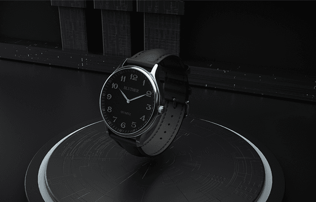 Infinity Watch V3 - Silver Case Black Dial / PEN Version (Gimmick and Online Instructions) by Bluether Magic - Trick