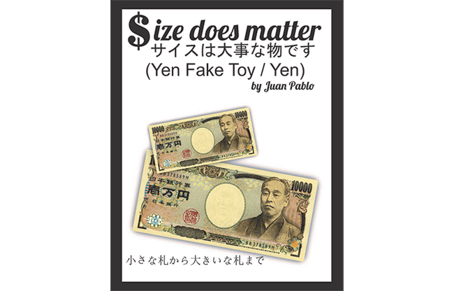 Size Does Matter J-YEN (Gimmicks and Online Instruction) by Juan Pablo Magic