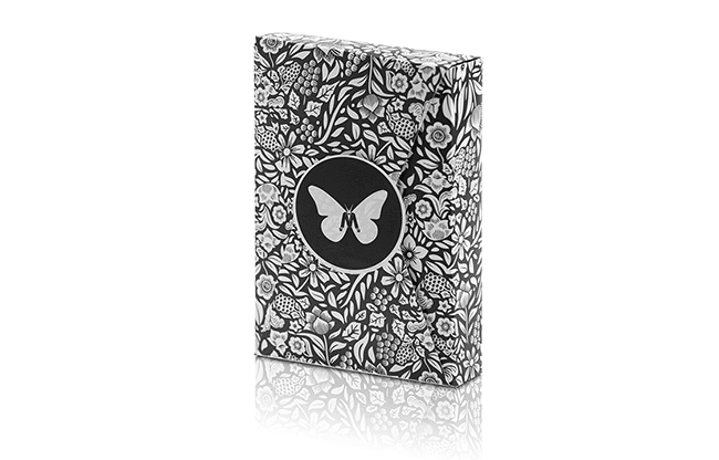 Limited Edition Butterfly Playing Cards Marked (Black and White) by Ondrej Psenicka