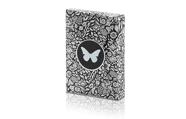 Limited Edition Butterfly Playing Cards (Black and White) by Ondrej Psenicka