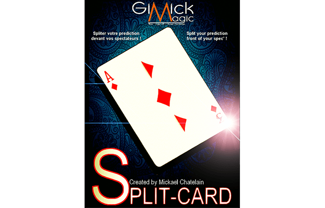 SPLIT-CARD (Red) by Mickael Chatelain  - Trick