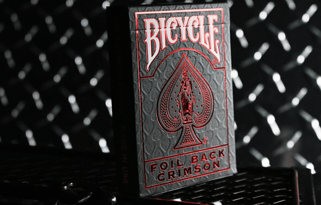 Bicycle Rider Back Crimson Luxe (Red) Version 2 by US Playing Card Co