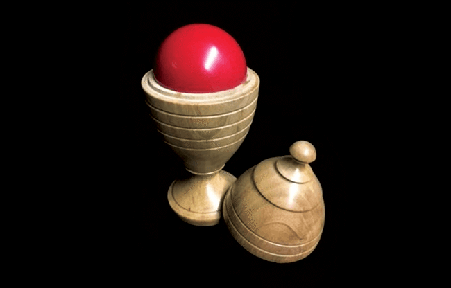 Deluxe Wooden Ball Vase by Merlins Magic - Trick