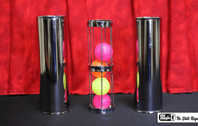 Cage and Cylinder Mystery (Brass) by Mr. Magic - Trick