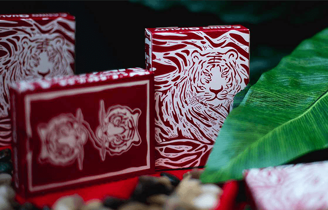 The Hidden King Red Luxury Edition Playing Cards by BOMBMAGIC