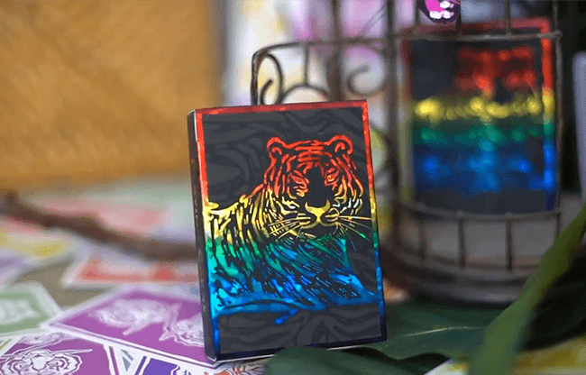 The Hidden King Rainbow Luxury Edition Playing Cards by BOMBMAGIC