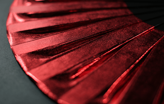 Appearing SnowStorming Fan V2 (Liquid Red) by Victor Voitko (Gimmick and Online Instructions) - Trick