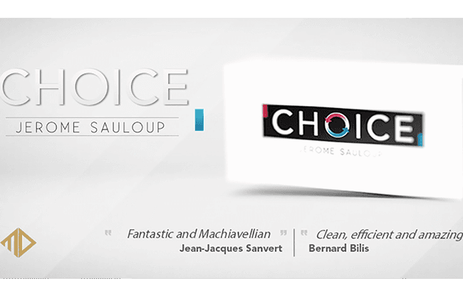 Choice (Gimmicks and Online Instructions) by Jerome Sauloup and Magic Dream - Trick