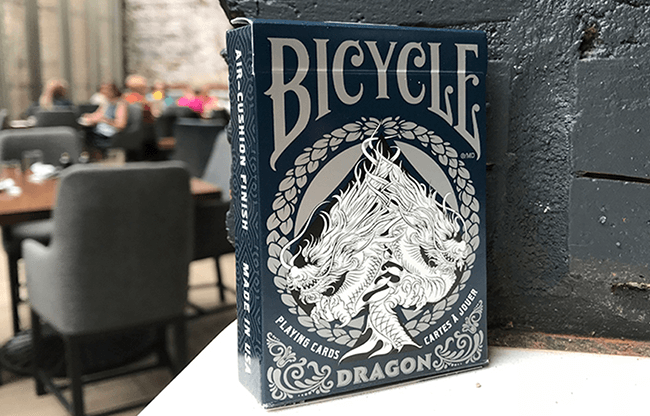 Bicycle Dragon Playing Cards (Blue) by USPCC