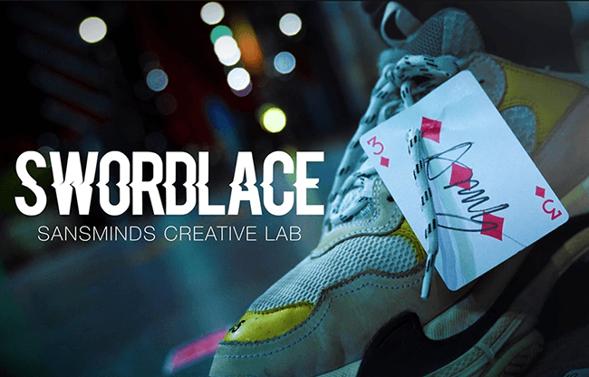 Pro Series: Swordlace Black (DVD and Gimmick) by SansMinds Creative Lab - DVD