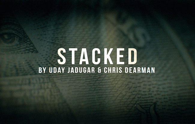 STACKED (Gimmicks and Online Instructions) by Christopher Dearman and Uday  - Trick