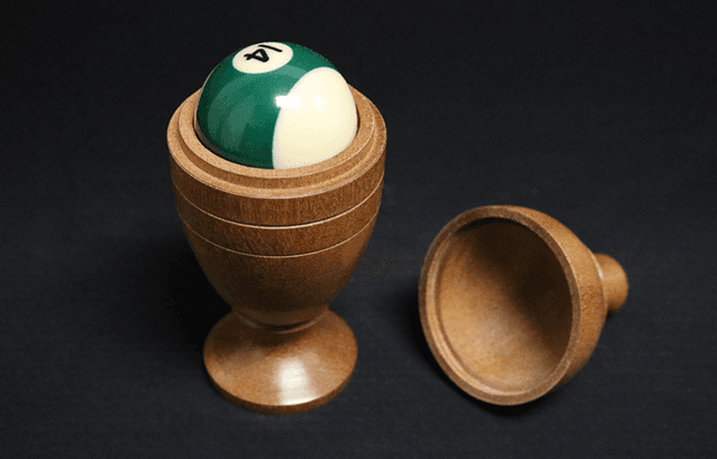 Deluxe Wooden Pool Ball Vase by Merlins Magic - Trick