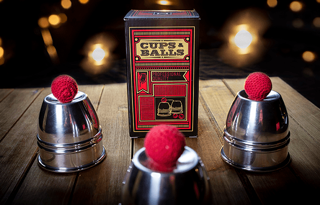 CUPS and BALLS Aluminum (Gimmicks and Online Instructions) by Murphy's Magic  - Trick