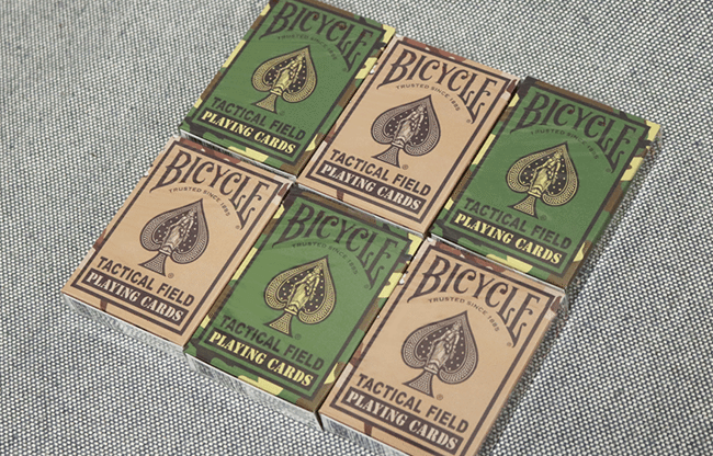 Bicycle Tactical Field Green Camo/Brown Camo (6 Decks) by US Playing Card Co