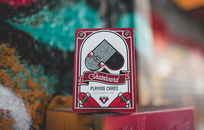 Skateboard V2 (Marked) Playing Cards by Riffle Shuffle