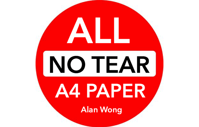 No Tear Pad (Extra Large, 8.5 X 11.5 ") ALL No Tear by Alan Wong - Trick