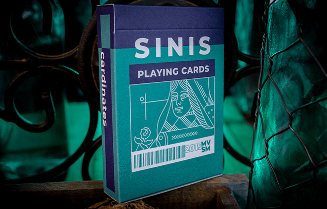 Sinis (Turquoise) Playing Cards by Marc Ventosa
