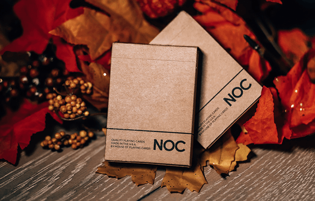 NOC on Wood (Brown) Playing Cards