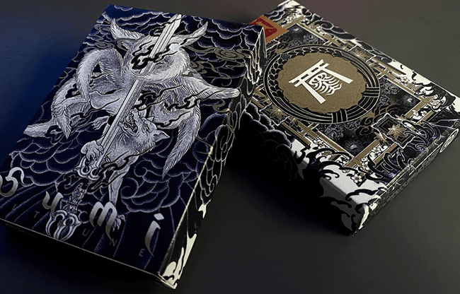 Sumi Kitsune Myth Maker (Blue) Playing Cards by Card Experiment