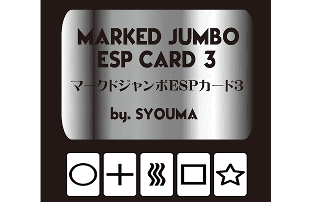 Marked Jumbo ESP Cards (Black) by Tejinaya Magic - Trick