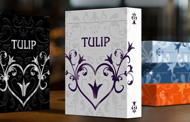 Purple Tulip Playing Cards Dutch Card House Company