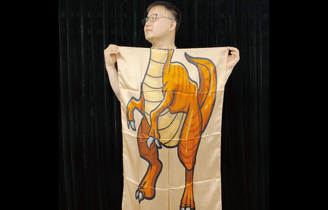 Character Silk (Dinosaur) 35 X 43  by JL Magic - Trick