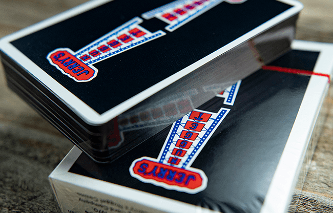 Gilded Vintage Feel Jerry's Nuggets (Black) Playing Cards