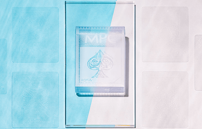 Invisible AQUA Playing Cards by MPC