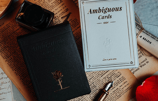 Ambiguous (Black) Playing Cards